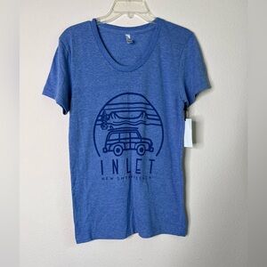 NWT American Apparel Blue Graphic Tee Women’s